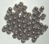 50 6mm Round Nickel Metal Beads